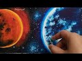 How to paint space painting/space painting tutorial #youtube
