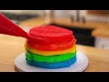 Miniature Rainbow OREO Cake Decorating 🌈 Miniature Rainbow OREO Cake Decorating With M&M Candy