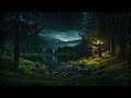 Raindrop Whispers | Twilight's Calming Embrace At The Forest Lake | Relaxation – Stress Relief