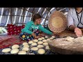 Preparing Butter, Making Wooden Device for Baking Delicious Lavash Bread