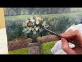 Outdoor Floral Bouquet Oil Painting Tutorial and Tips