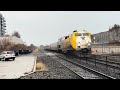 Fast trains through Danforth GO! GO transit  & VIA rail + New VIA Siemens set! December 17, 2023
