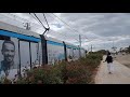 Trams in Glyfada, Athens (October 2021)