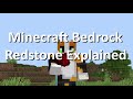 Minecraft Bedrock Redstone Explained!  - The Basics