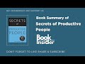 Secrets of Productive People By Mark Forster | Productivity के 50 Secret | Book Insider