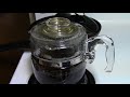 Six cup vintage Pyrex coffee percolator