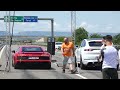 AUDI R8 vs Porsche Cayenne Turbo street race