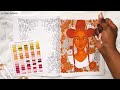 Coloring using only ORANGE markers!