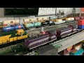 Two MTH ACL SW8 Switchers pulling Freight