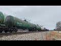 CP 7013 leads a manifest through Deerfield, Illinois