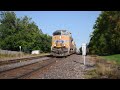 Trains Of Rochelle IL; UP and BNSF’s Trancon Crossing!!