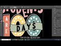 56. 100 Days T-Shirt Design || Custom T-Shirt Design Tutorial || টি-শার্ট ডিজাইন