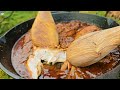 Juicy Shredded Chicken in Crispy  Cone, ASMR Outdoor Cooking