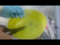 Cutting Glass With Scissors Under Water