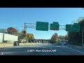 I-287 East - Cross Westchester Expressway - White Plains - New York - 4K Highway Drive