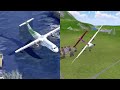 RE CREATING REAL LIFE CRASHES COMPILATION!?! 😳 | Turboprop Flight Simulator
