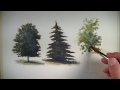 How to Paint Trees with Watercolor