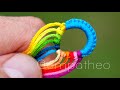 Teardrop Loop While All Strings Are Different Colors - Step by Step Tutorial II Friendship Bracelets