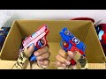 Marvel's popular toy series Unboxing, Spider-Man action dolls, Marvel's popular toy gun series