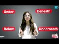 Master The Differences Between: UNDER - BELOW - BENEATH - UNDERNEATH | @NIELSpokenEnglish