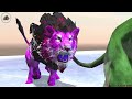 10 Zombie Elephant vs Giants Monster Fights on Snow Mountain Mammoth Saves Cow Animals Revolt Battle