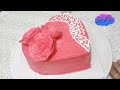 Valentine Day Cake Decoration Video.