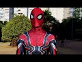SPIDER-MAN IRON ARMOR COSTUME In Real Life (Suit Up - Cosplay)