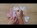 Beautiful Valentines Day card idea| Handmade Valentines Day card | วิธีทำการ์ดพับ การ์ดวันวาเลนไทน์😍