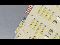 Shipping Container Port Terminal Drone Animation