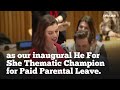 ENGLISH SPEECH | ANNE HATHAWAY: Paid Family Leave (English Subtitles)