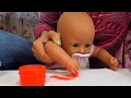 Rutinitas harian bersama Baby Born. Boneka Baby Alive & mainan untuk anak. Video boneka untuk anak.