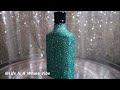 GLITTER BOMBAY SAPPHIRE BOTTLE- HOW TO SEAL GLITTER & KEEP IT SPARKLY