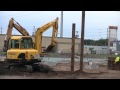 Driving Piles for a Building Foundation