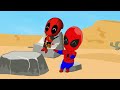 Team HULK & CAPTAIN AMERICA Rescue DEADPOOL Family From Creepy DEADPOOL RADIATION Monster