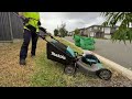 His Dog Didn't Want a Free Lawn Clean Up! #satisfying