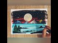 #Amazing moonlight arylicpainting canvas arts beginner's #youtube #shortsvideo #satifingart