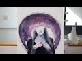 When Stardust Becomes Conscious 💫 - A Short Story 📖 & Painting Time Lapse 🖌️
