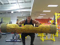 Derek Poundstone 310lb real log press for 11 Reps