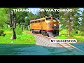 Impossible Small Up and Down Rail Tracks vs Trains crossing-Beamng Drive