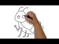 How to Draw a Cute Grasshopper / Drawing for Kids Easy