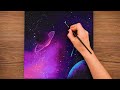 💜Beautiful Universe | Relaxing Acrylic Painting #414
