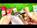 Lollipops Unpacking ASMR 🍭 Chupa Chups & 5 mini Kinder Surprise Opening!Choco Cream Satisfying Video