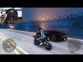 Kawasaki Ninja H2R & Bugatti Chiron SS | The Crew Motorfest | Thrustmaster T300RS gameplay