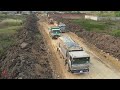 Ultimate Episode Finals​ Of Construction New Road Foundation Processing By Komatsu Dozer Dump Trucks