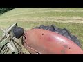 Raking A Rare 2nd Cutting Hay in May On a Virginia Mountain Farm - MF 50 Diesel & JD 350 Rake