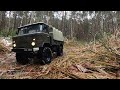 GAZ 66 (ГАЗ 66) - driving in the forest - RC scale truck [Cross RC GC4] part 3