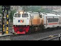 Nonton Kereta Api KRL Ada MOMENT KERETA KLB STUDY TOUR DITARIK LOKOMOTIF CC 206 DI STASIUN TERSIBUK