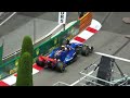 F1 IN MONACO - engine sounds, powerslides and close calls to the walls!!