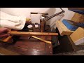 Make a wooden rough planing form for a split cane rod part one