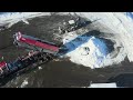 Sewer snow dump site in Montreal, Quebec,Canada🇨🇦❄️